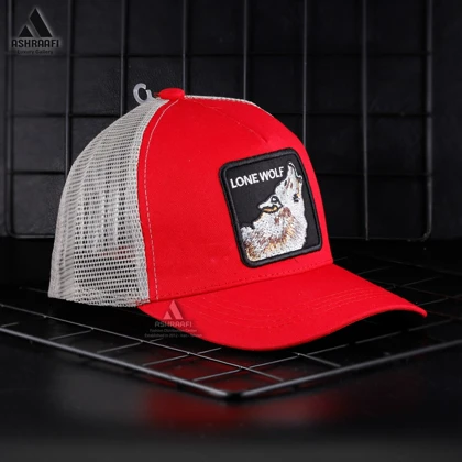کلاه گورین طرح گرگ Trucker Cap HA16