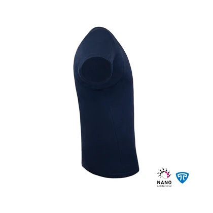 تیشرت نانو آنتی باکتریال ضدتعریق مردانه یقه گرد سورمه ای