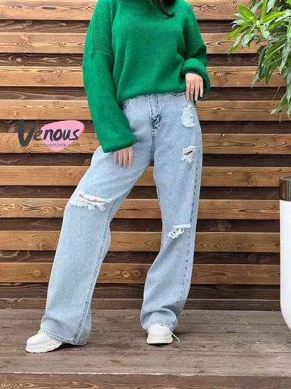 شلوار بگ زاپ‌دار