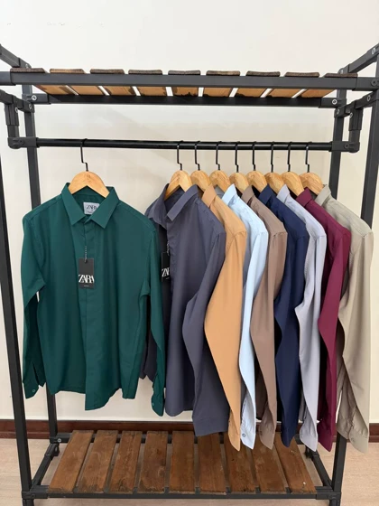 پیراهن آستین بلند قابپک مخفی2643