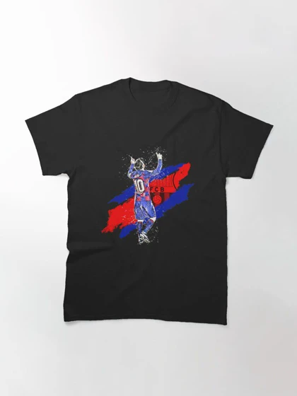 تیشرت ورزشی بارسلونا | تیشرت مسی طرح Leo Messi FC Barcelona's historic record breaker| Perfect Gift For you and friends کد 144559