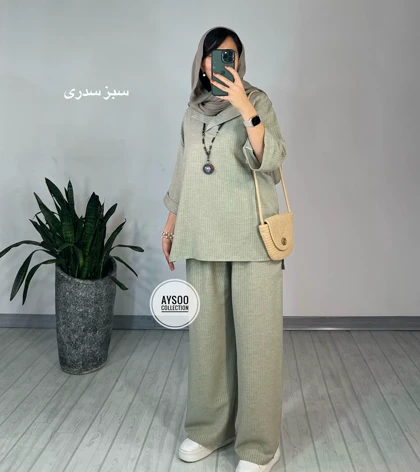 ست تونیک و شلوار تافته 2