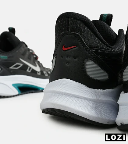 کفش کتانی مردانه و زنانه مشکی نقره ای نایک NIKE P-6000