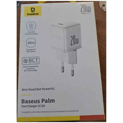شارژر دیواری تایپ‌سی 20 وات بیسوس CCZC20CE