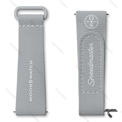 بند رابر امگا سواچ طوسی Swatch-Strap-10734-U