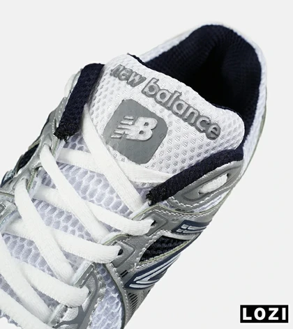 کفش کتانی مردانه و زنانه سفید طوسی مشکی New Balance 860 V.02 مدل 7527