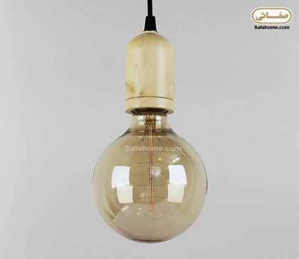 چراغ آویز چوبی طرح کلاسیک