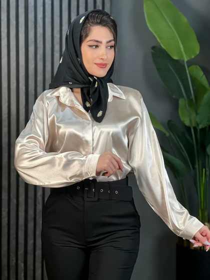شومیز ساتن سلنا کد 1519