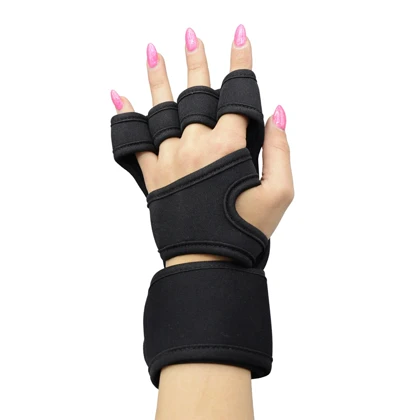 دستکش و محافظ کف دست بدنسازی فیلا مدل 404K1401 مشکی بسته دو عددی