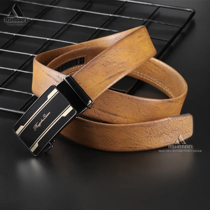کمربند ساده ریلی Leather Ratchet Belt BL84