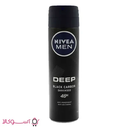 اسپری ضد تعریق مردانه نیوآ مدل Deep Black Carbon حجم 150 میل