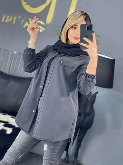 مانتو بغل زیپ