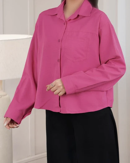 شومیز ساده سیلک آویسا کد 29636