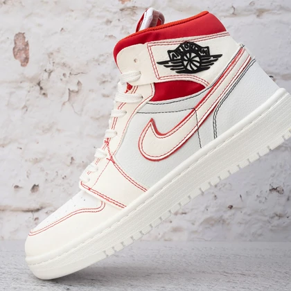 نایک ایر جردن وان ساق‌دار رد فانتوم زنانه (Nike Air Jordan 1 Red Phantom) کد 2341