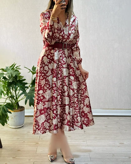 پیراهن مزونی ساتن 3