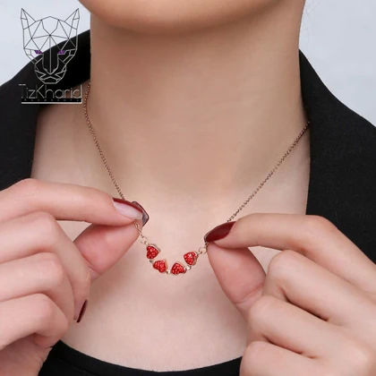 گردنبند مگنتی شبدر چهار برگ قلب