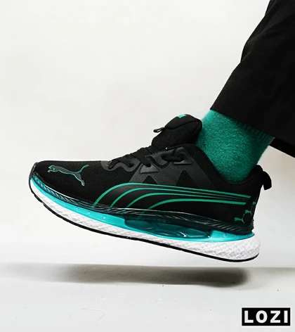 کفش کتانی ورزشی مشکی سبز مردانه PUMA