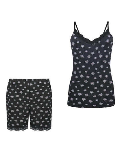 ست تاپ و شورتک زنانه نهال سیلکا