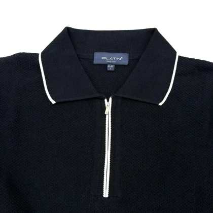 بلوز مردانه نیم زیپ BL00NZ پلاتین