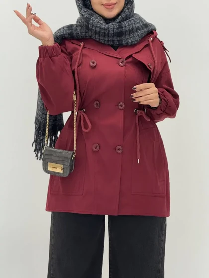 3631-بارانی عروسکی لیان ( ایراددار )