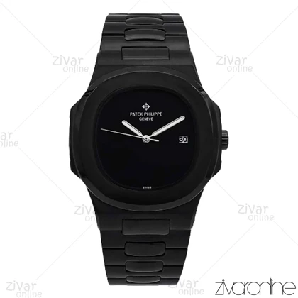 ساعت پتک فیلیپ ناتیلوس مردانه مشکی صفحه مهندسی 106059