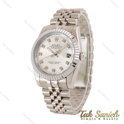 ساعت رولکس مردانه دیت جاست تمام سیلور Rolex-4952-G