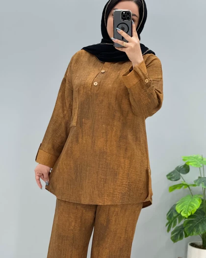تونیک و شلوار طرح‌دار شانتون