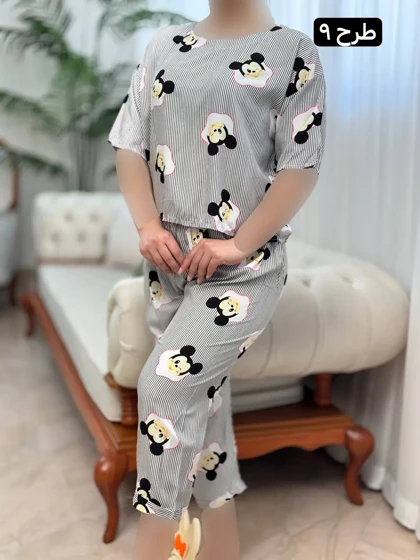 تیشرت شلوارک نخی 3143