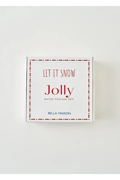 فنجان قهوه دو نفره Bella Maison مدل Jolly چینی - چندرنگ