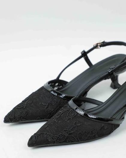 2029_8 - پاشنه توری گلدوزی 2029_8