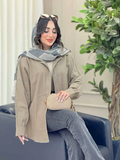 شومیز پشت پیله برش‌دار