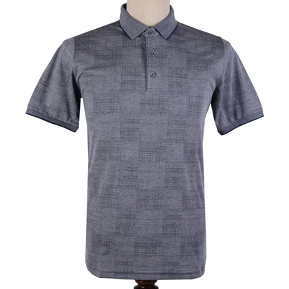 پولوشرت طرحدار یقه دکمه‌دار مردانه