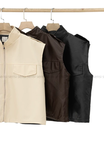 وست چرم آستر دارجیب نما کد1004934