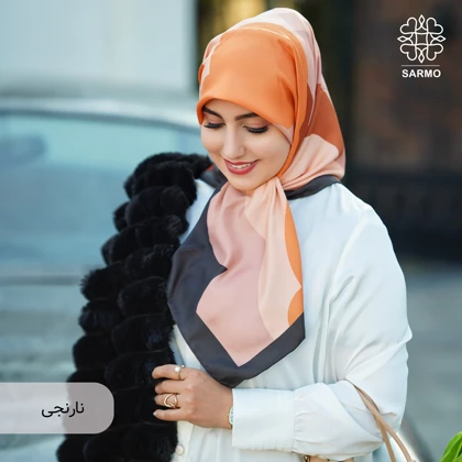 روسری ساتن ابریشم ابرا