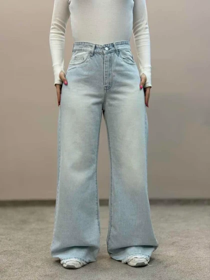 شلوار جین زنانه فلربگ یخی 2089