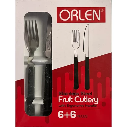 ست چاقو و چنگال میوه‌خوری 12 پارچه اورلن ORLEN