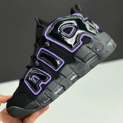 کفش نایک ایر مور آپتمپو مشکی بنفش Nike Air More Uptempo Black Purple