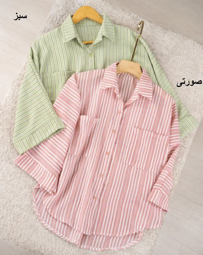 شومیز باکسی راه راه کد 29485