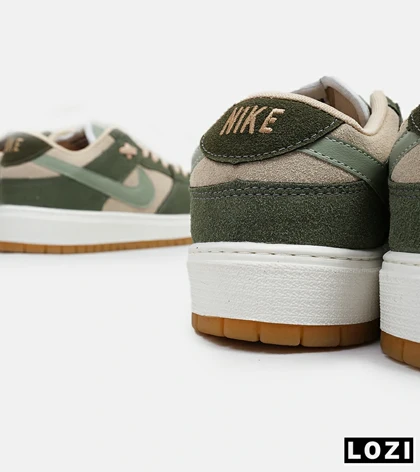 کفش کتانی مردانه سبز کرم نایک NIKE SB