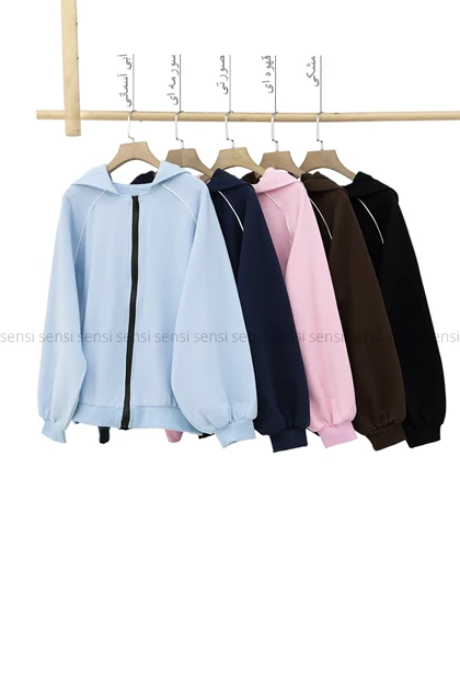 سویشرت کلاه دار داخل کرک کد1005055