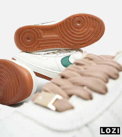 کفش کتانی بزرگ پا کرم سبز نایک NIKE AIR FORCE مدل 4590