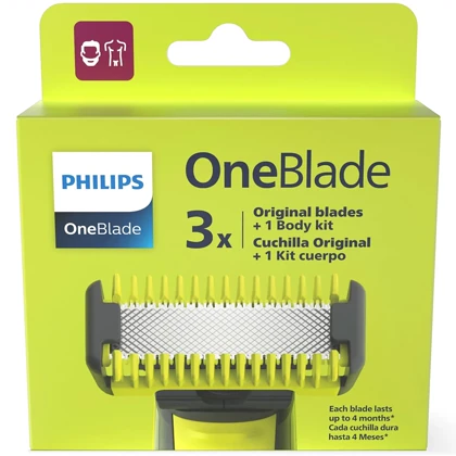 تیغه و شانه ریش تراش فیلیپس Philips مدل QP630-51 بسته 5 عددی