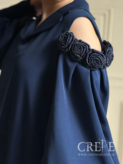 پیراهن کوتاه سرشانه گل‌دار