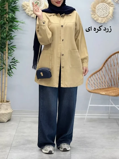 3379-مانتو کتان مرداس