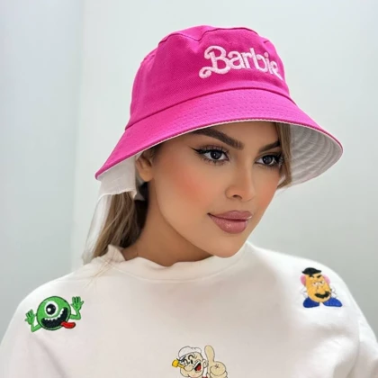 کلاه باکت گلدوزی باربی