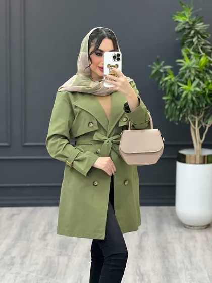بارانی ژیله دکمه دار