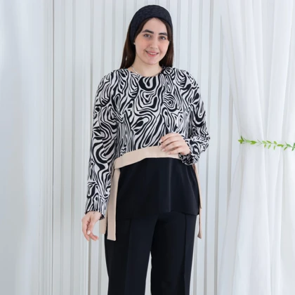شومیز سایز بزرگ ترکیبی BENITA