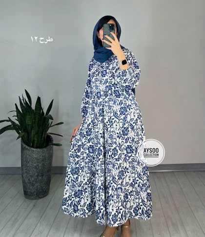 پیراهن طرحدار مزونی 61