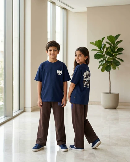 ست تیشرت لانگ وشلوار نیم بگ _کد:1073