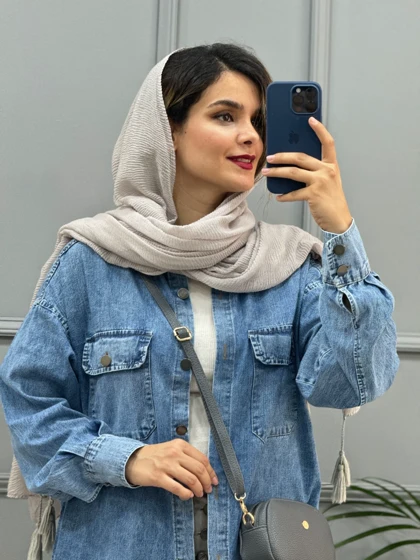 مانتو جین ساتین